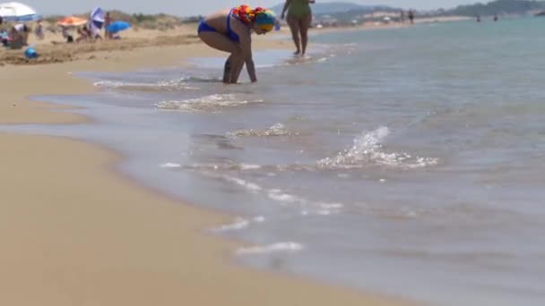 Yunanistan Korfu Adasında Güzel Bir Sahil — Stok video