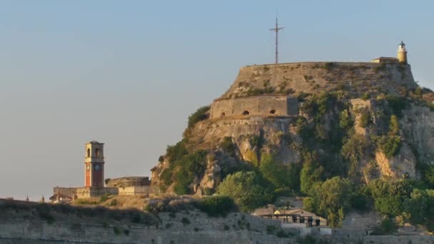 Sankt Georgs Kirche Korfu Stadt Insel Korfu Griechenland — Stockvideo