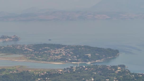 Скалистое Побережье Острова Корфу Греция — стоковое видео