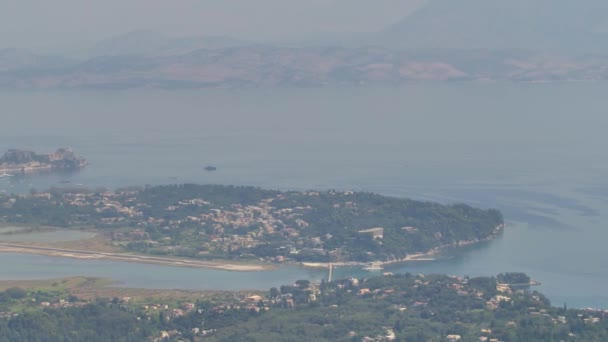 Rotskust Van Corfu Island Griekenland — Stockvideo