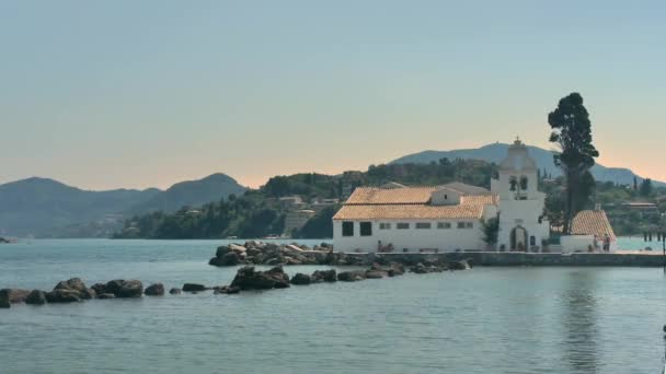 Luoghi Interesse Dell Isola Corfù Monastero Vlacherna Grecia — Video Stock