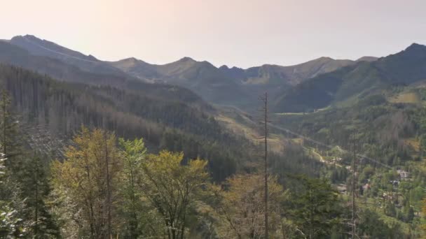 Les Montagnes Tatra Dans Une Belle Lumière Automne — Video