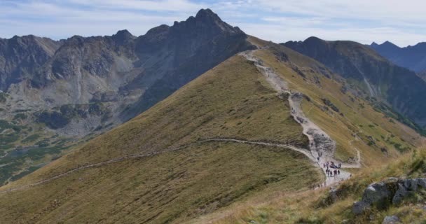 Tatry Pięknym Jesiennym Świetle — Wideo stockowe