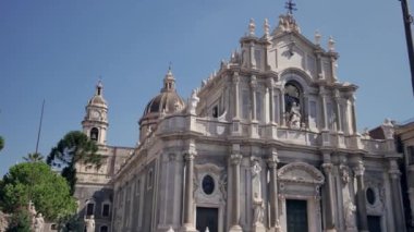 Sant 'Agata Katedrali. Sicilya, İtalya 'nın mimarisi.