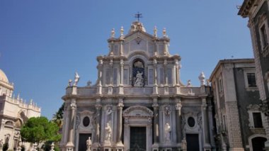 Sant 'Agata Katedrali. Sicilya, İtalya 'nın mimarisi.