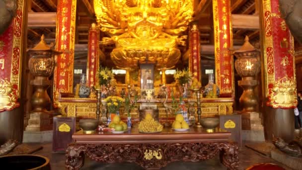 Bai Dinh Pagoda Norra Vietnam — Stockvideo