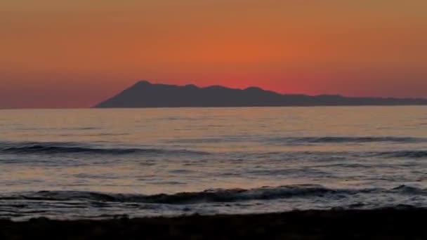 Klippiga Kusten Korfu Island Grekland — Stockvideo