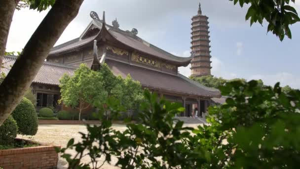 Pagoda Bai Dinh Nel Vietnam Del Nord — Video Stock