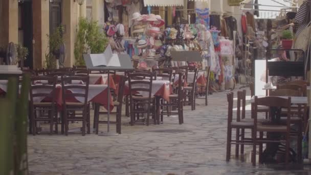 Calles Ciudad Corfú Arquitectura Del Casco Antiguo Corfú Grecia — Vídeo de stock