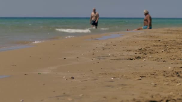 Praia Bonita Ilha Corfu Grécia — Vídeo de Stock