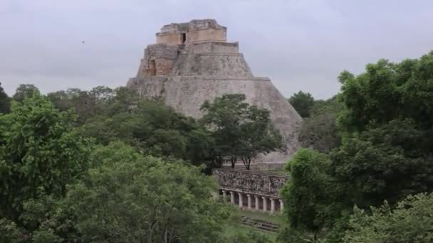 Руины Ушмаль Майя Мексике — стоковое видео