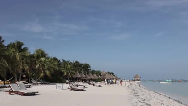 Прекрасний Пляж Острові Голбокс Мексика — стокове відео