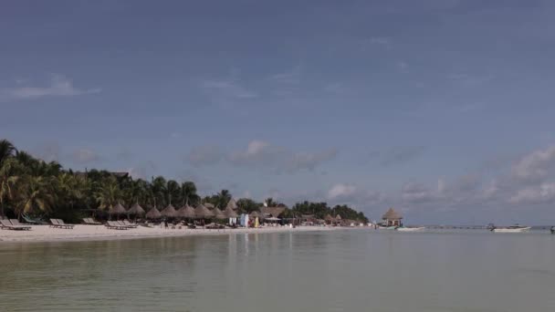 Hermosa Playa Holbox Island México — Vídeos de Stock