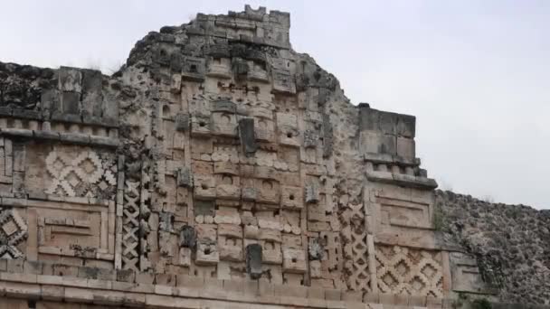 Meksika Daki Uxmal Maya Harabeleri — Stok video