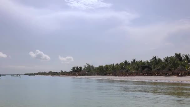 Hermosa Playa Holbox Island México — Vídeos de Stock