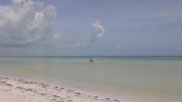 Vakker Sandstrand Cancun Mexico – stockvideo