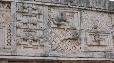 Meksika 'daki Uxmal Maya harabeleri.