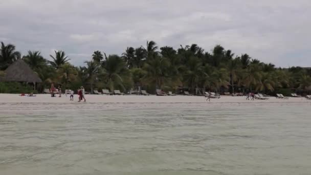 Praia Bonita Ilha Holbox México — Vídeo de Stock