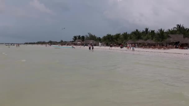 Praia Bonita Ilha Holbox México — Vídeo de Stock