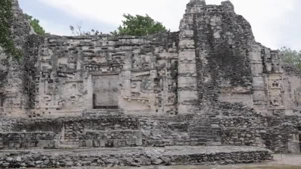 Mayaruinen Von Xpujil Auf Yucatan Mexiko — Stockvideo