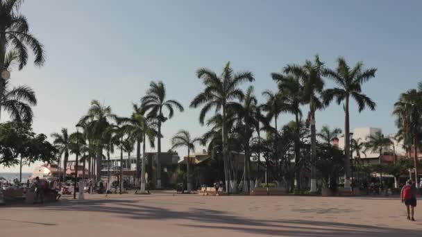 Central Square Desa Pulau Cozumel Meksiko — Stok Video