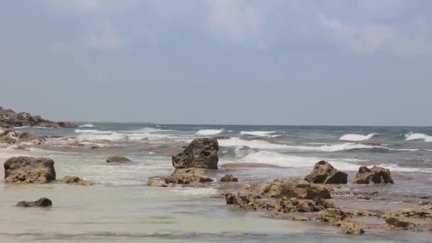 Hermosa Playa Vacía Isla Cozumel México — Vídeos de Stock