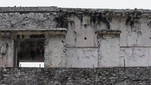 Palenque Meksika Daki Maya Harabeleri — Stok video