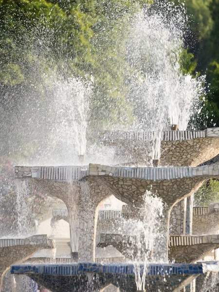 石の噴水のクローズ アップ — ストック写真