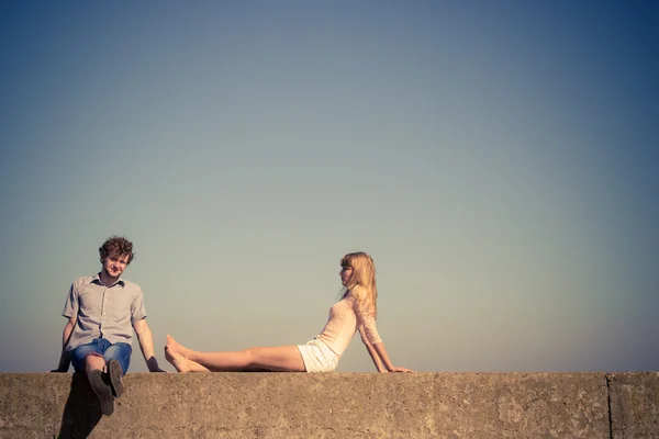 Paar vrouw man tijd samen doorbrengen. — Stockfoto