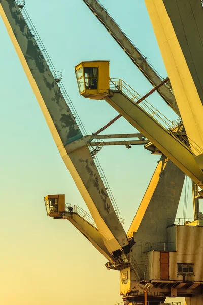 Grues à quai à charge lourde — Photo