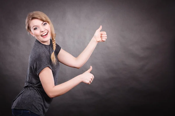 Feliz retrato de mujer alegre . —  Fotos de Stock