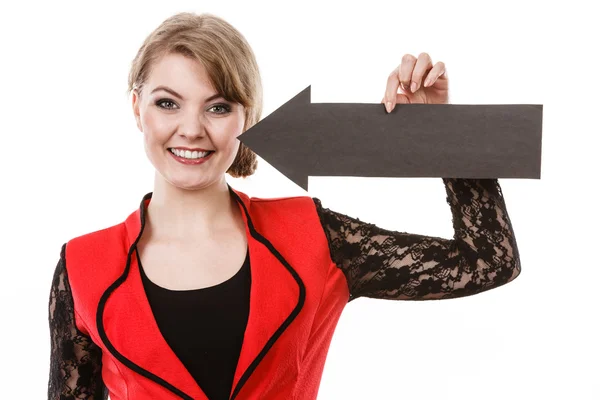 Woman showing her perfect dentist smile. — Stock Photo, Image