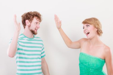 mutlu çift başarı kutluyor