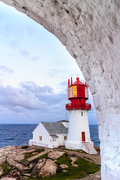 Farol de Lindesnes em Noruega — Fotografia de Stock