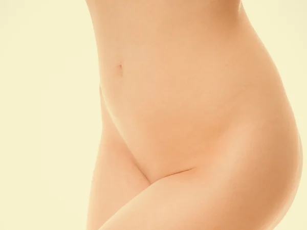 En del kroppen av perfekt naken kvinna. — Stockfoto