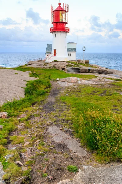 Farol de Lindesnes em Noruega — Fotografia de Stock