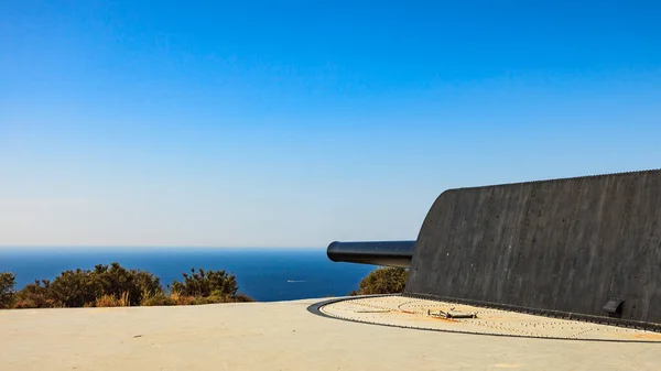 Sito Turistico Battery Castillitos Spagna Cartagena Cabo Tinoso Cannone Militare — Foto Stock