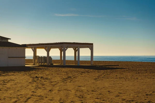 Bolnuevo Beach Murcia Region Costa Calida Španělsku Pobřežní Krajina Sedadly — Stock fotografie