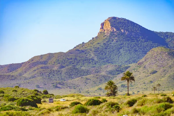 Mittelmeerküstenlandschaft Spanische Küste Der Region Murcia Regionalpark Calblanque Touristenattraktion — Stockfoto