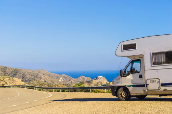 Camper Viewpoint Mirador Granatilla Carboneras Cabo Gata Natural Park Provincia — Stock Photo, Image