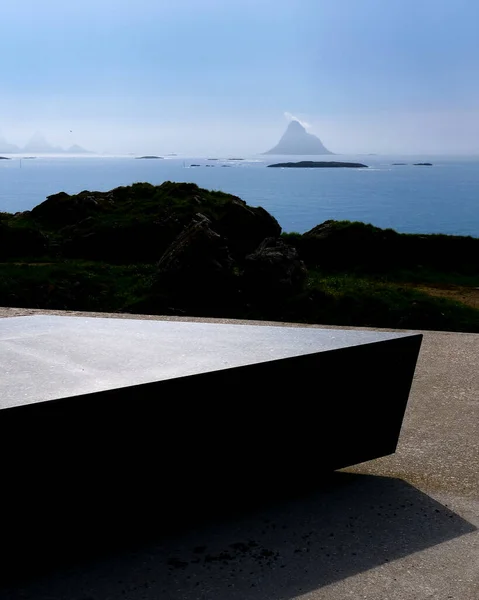 Kleivodden Rustplaats Uitkijkpunt Arctische Scenis Uitzicht Oceaan Bezienswaardigheden Langs Het — Stockfoto