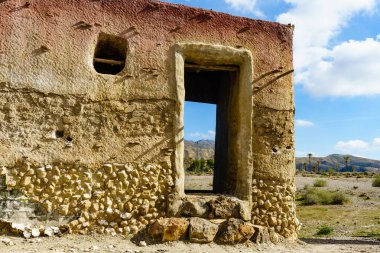 Film yeri El Chorrillo, Sierra Alhamilla, İspanya. Turist eğlencesi