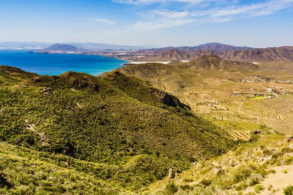 Mittelmeerküstenlandschaft Spanische Küste Der Region Murcia Bucht Von Cartagena Cabo — Stockfoto