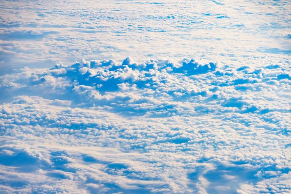 Vista Janela Avião Para Nuvens — Fotografia de Stock