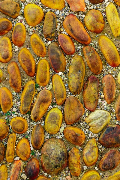 Fragment Einer Steinmauer Braune Hintergrundstruktur — Stockfoto