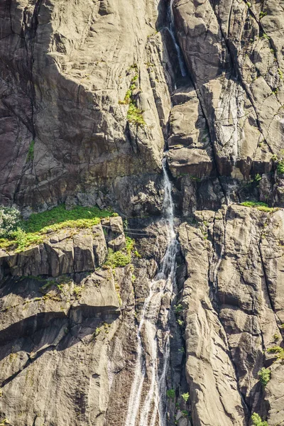 Turism Semester Och Resor Vattenfall Norska Berg Norge Skandinavien — Stockfoto