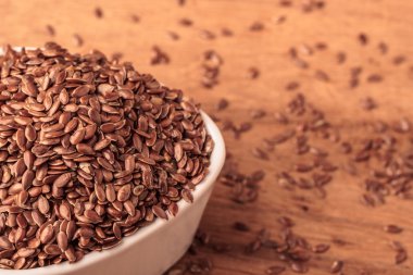 Keten tohumu keten tohumu kase ahşap tablo