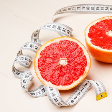Diyet. Teyp ölçme ile greyfurt