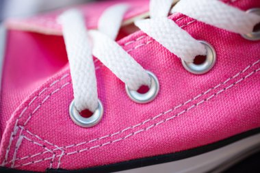 Pembe moda spor ayakkabı