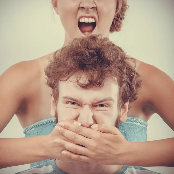 Fury woman screaming — Stock Photo, Image